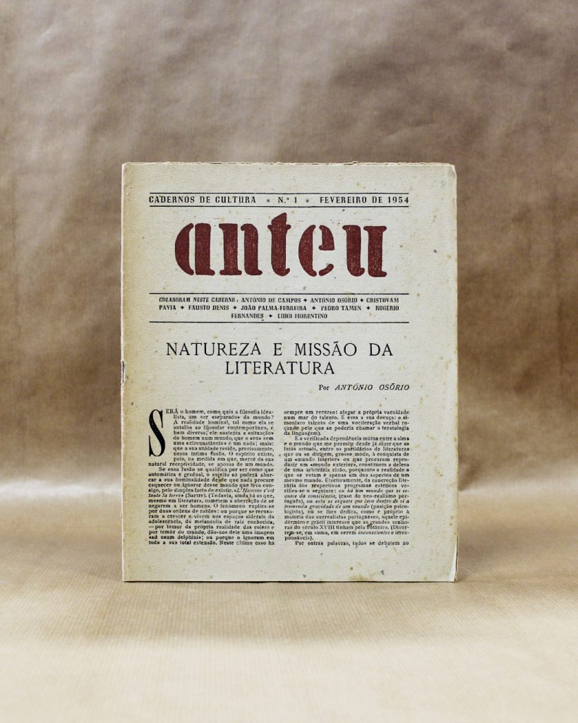 VENDIDO - Anteu - Cadernos de Cultura - Nº 1