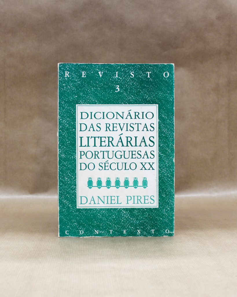 VENDIDO - Dicionário das Revistas Literárias Portuguesas do Século XX