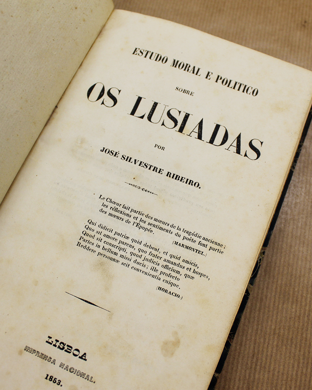 Estudo Moral e Político Sobre Os Lusíadas