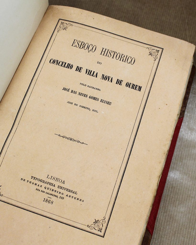 VENDIDO - Esboço Historico do Concelho de Villa Nova de Ourem (e outras monografias)
