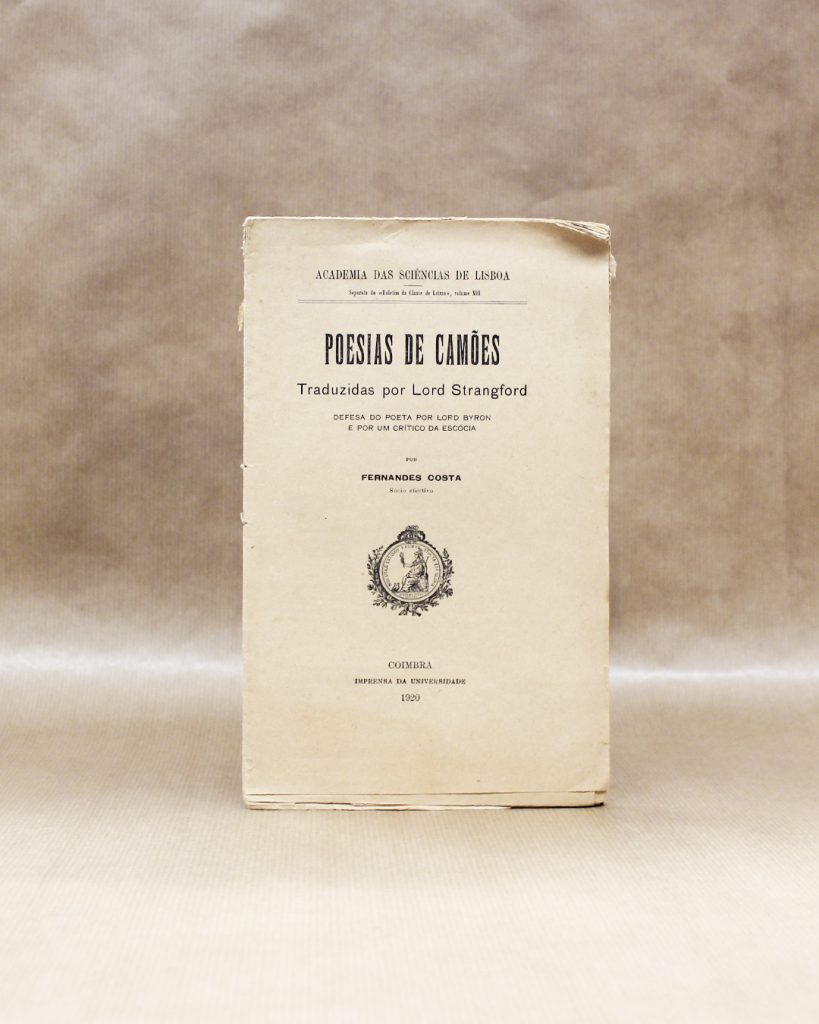 VENDIDO - Poesias de Camões Traduzidas por Lord Strangford