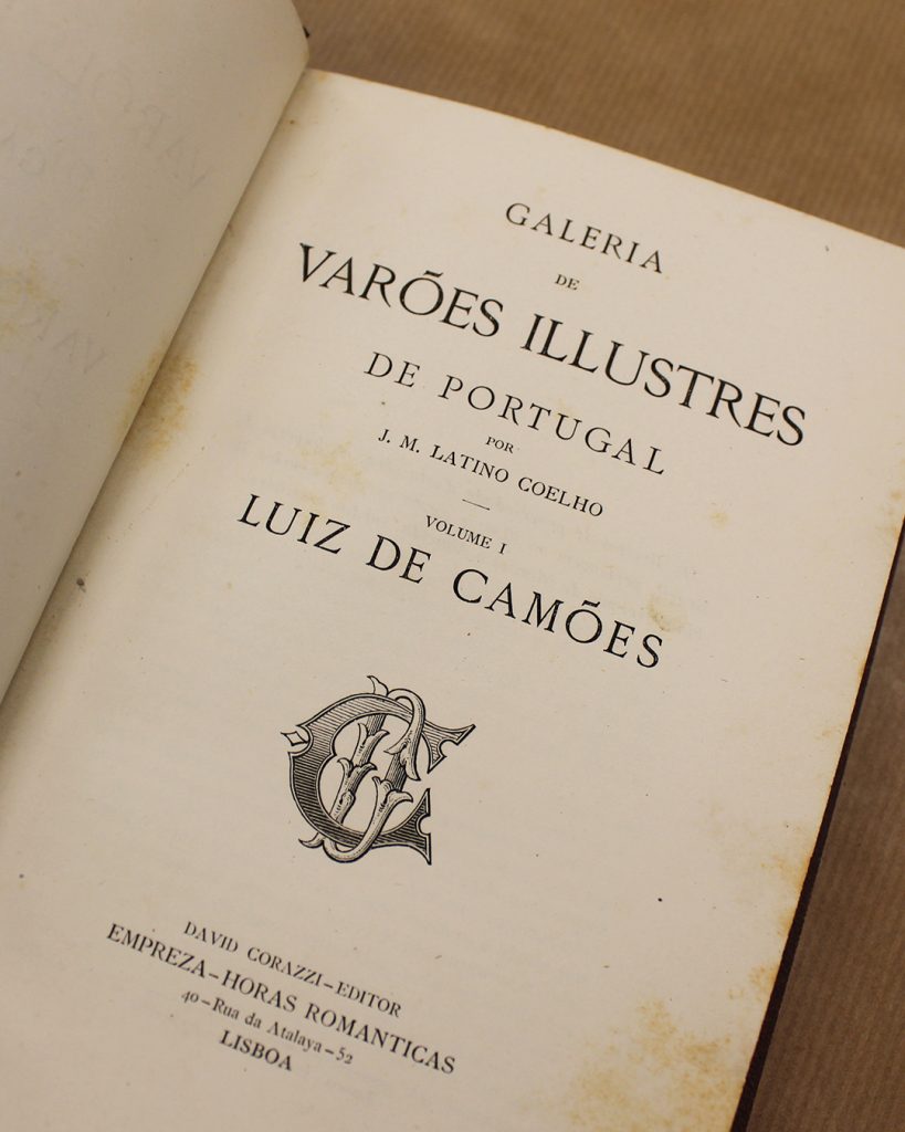 VENDIDO - Galeria dos Varões Illustrados de Portugal - Luiz de Camões