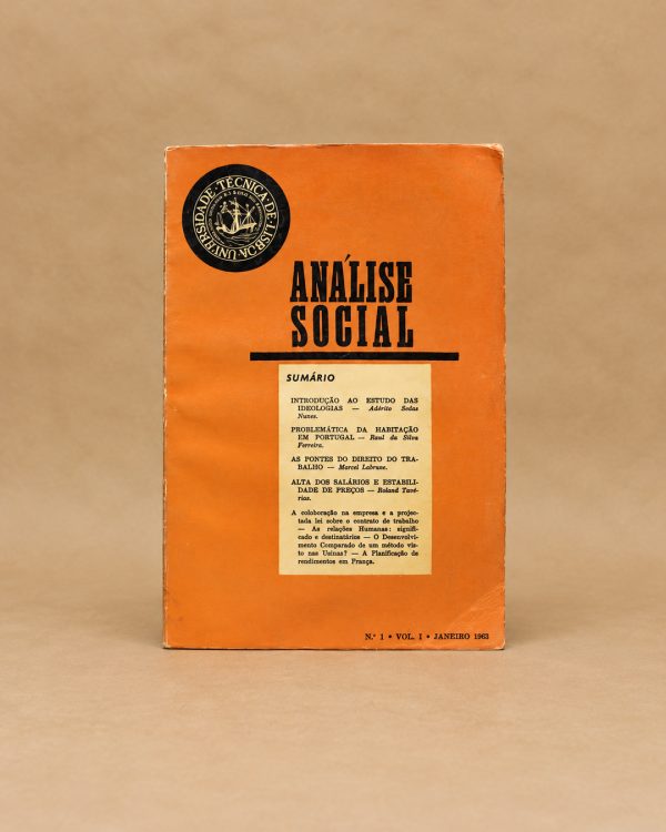 Análise Social - Nº1 - Vol.1 - Janeiro 1963